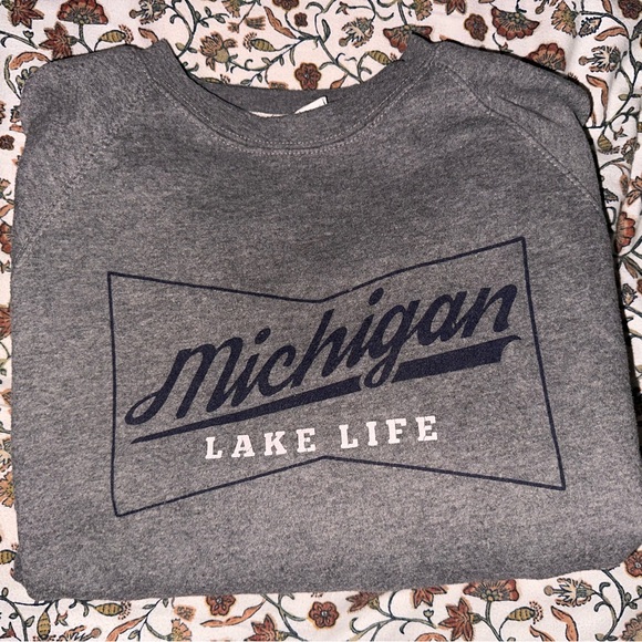 Grey Michigan Sweatshirt - Picture 1 of 1